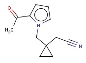 2-(1-[(2-<span class='lighter'>ACETYL</span>-1H-PYRROL-1-YL)METHYL]CYCLOPROPYL)<span class='lighter'>ACETONITRILE</span>