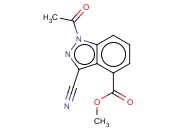 METHYL 1-<span class='lighter'>ACETYL</span>-3-CYANO-INDAZOLE-4-CARBOXYLATE