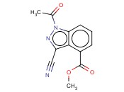 METHYL 1-ACETYL-3-<span class='lighter'>CYANO</span>-INDAZOLE-4-CARBOXYLATE