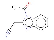(1-<span class='lighter'>ACETYL</span>-1H-BENZOIMIDAZOL-2-YL)-<span class='lighter'>ACETONITRILE</span>