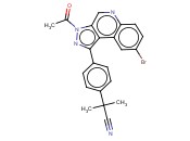2-(4-(3-乙酰基-8-<span class='lighter'>溴</span>-3H-<span class='lighter'>吡唑</span>并[3,4-C]喹啉-1-基)苯基)-2-甲基丙腈
