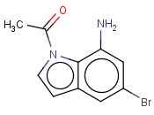 1-ACETYL-7-AMINO-5-<span class='lighter'>BROMOINDOLE</span>