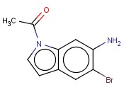 1-ACETYL-6-AMINO-5-<span class='lighter'>BROMOINDOLE</span>
