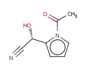 (R)-1-<span class='lighter'>ACETYL-ALPHA-HYDROXY-1H-PYRROLE-2-ACETONITRILE</span>