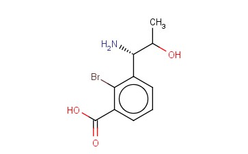 3-((1S)-1-AMINO-2-HYDROXYPROPYL)-<span class='lighter'>2-BROMOBENZOIC</span> ACID