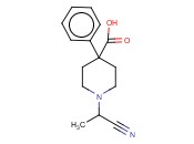 1-(1-CYANOETHYL)-4-<span class='lighter'>PHENYLPIPERIDINE</span>-4-CARBOXYLIC ACID
