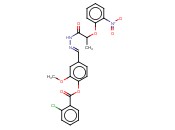 2-MEO-4-(2-(2-(2-NITROPHENOXY)PROPANOYL)CARBOHYDRAZONOYL)PHENYL <span class='lighter'>2-CHLOROBENZOATE</span>