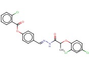 4-(2-(2-(2,4-DICHLOROPHENOXY)PROPANOYL)CARBOHYDRAZONOYL)PHENYL <span class='lighter'>2-CHLOROBENZOATE</span>