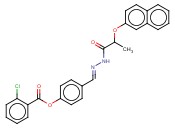 4-(2-(2-(2-NAPHTHYLOXY)PROPANOYL)CARBOHYDRAZONOYL)PHENYL <span class='lighter'>2-CHLOROBENZOATE</span>