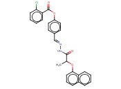 4-(2-(2-(1-NAPHTHYLOXY)PROPANOYL)CARBOHYDRAZONOYL)PHENYL <span class='lighter'>2-CHLOROBENZOATE</span>