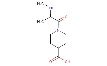 1-[2-(METHYLAMINO)PROPANOYL]PIPERIDINE-4-CARBOXYLIC ACID