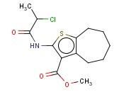 4H-CYCLOHEPTA[B]THIOPHENE-3-CARBOXYLIC ACID, 2-[(2-CHLORO-1-OXOPROPYL)AMINO]-5,6,7,8-TETRAHYDRO-, METHYL ESTER