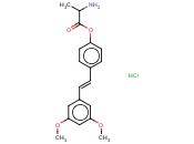 4-[(E)-2-(3,5-DIMETHOXYPHENYL)-1-ETHENYL]PHENYL 2-AMINOPROPANOATE HYDROCHLORIDE