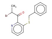 1-PROPANONE, 2-BROMO-1-[3-[(PHENYLMETHYL)THIO]-2-PYRIDINYL]-