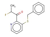 1-PROPANONE, 2-FLUORO-1-[3-[(PHENYLMETHYL)THIO]-2-PYRIDINYL]-