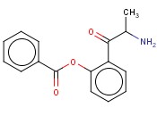<span class='lighter'>PROPIOPHENONE</span>, <span class='lighter'>ALPHA-AMINO-O-HYDROXY-</span>, <span class='lighter'>BENZOATE</span>