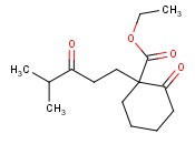 ethyl 1-(4-methyl-3-oxo<span class='lighter'>pentyl</span>)-2-oxocyclohexanecarboxylate