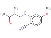 2-[(2-AMINO-3-HYDROXYBUTYL)AMINO]-<span class='lighter'>4-METHOXYBENZONITRILE</span>