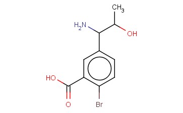 5-(1-AMINO-2-HYDROXYPROPYL)-<span class='lighter'>2-BROMOBENZOIC</span> ACID