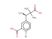 5-((1R)-1-AMINO-2-CARBOXY-2-METHYLPROPYL)-<span class='lighter'>2-BROMOBENZOIC</span> ACID