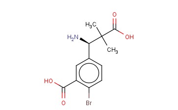5-((1R)-1-AMINO-2-CARBOXY-2-METHYLPROPYL)-<span class='lighter'>2-BROMOBENZOIC</span> ACID