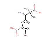 5-((1S)-1-AMINO-2-CARBOXY-2-METHYLPROPYL)-<span class='lighter'>2-BROMOBENZOIC</span> ACID