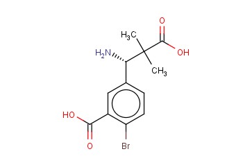 5-((1S)-1-AMINO-2-CARBOXY-2-METHYLPROPYL)-<span class='lighter'>2-BROMOBENZOIC</span> ACID
