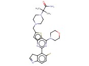 1-PIPERAZINEACETAMIDE, 4-[[2-(5-FLUORO-1H-INDOL-4-YL)-4-(4-MORPHOLINYL)THIENO[3,2-D]PYRIMIDIN-6-YL]METHYL]-A,A-DIMETHYL-