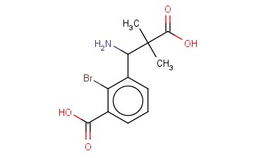 3-(1-AMINO-2-CARBOXY-2-METHYLPROPYL)-<span class='lighter'>2-BROMOBENZOIC</span> ACID