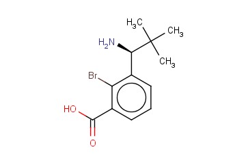 3-((1S)-1-AMINO-2,2-DIMETHYLPROPYL)-<span class='lighter'>2-BROMOBENZOIC</span> ACID