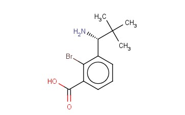 3-((1R)-1-AMINO-2,2-DIMETHYLPROPYL)-<span class='lighter'>2-BROMOBENZOIC</span> ACID