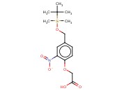 2-[4-(叔丁基二<span class='lighter'>甲</span>硅<span class='lighter'>氧基</span>甲基)-2-<span class='lighter'>硝基苯</span><span class='lighter'>氧基</span>]乙酸