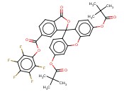 3',6'-BIS(2,2-DIMETHYL-1-OXOPROPOXY)-3-OXO-SPIRO[ISOBENZOFURAN-1(3H),9'-[9H]XANTHENE]-6-CARBOXYLIC ACID, 2,3,4,5,6-PENTAFLUOROPHENYL ESTER