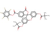 3',6'-BIS(2,2-DIMETHYL-1-OXOPROPOXY)-3-OXO-SPIRO[ISOBENZOFURAN-1(3H),9'-[9H]XANTHENE]-5-CARBOXYLIC ACID, 2,3,4,5,6-PENTAFLUOROPHENYL ESTER