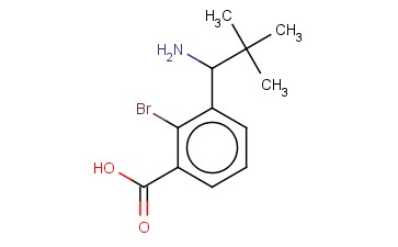 3-(1-AMINO-2,2-DIMETHYLPROPYL)-<span class='lighter'>2-BROMOBENZOIC</span> ACID