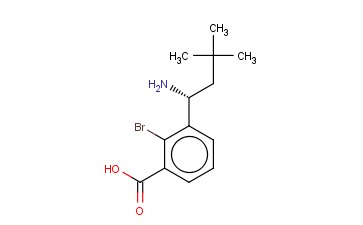 3-((1R)-1-AMINO-3,3-DIMETHYLBUTYL)-<span class='lighter'>2-BROMOBENZOIC</span> ACID