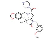 N-[1-BENZO[1,3]DIOXOL-5-YLMETHYL-5-(PIPERAZINE-1-CARBONYL)-PYRROLIDIN-3-YL]-N-(3-METHOXY-BENZYL)-3,3-DIMETHYL-BUTYRAMIDE