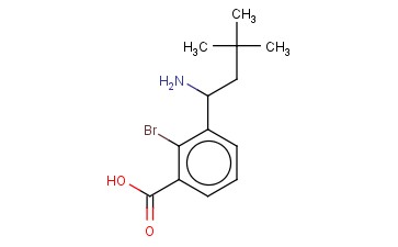 3-(1-AMINO-3,3-DIMETHYLBUTYL)-<span class='lighter'>2-BROMOBENZOIC</span> ACID