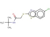 2-[(5-CHLORO-2-BENZOTHIAZOLYL)THIO]-N-(1,1-DIMETHYLETHYL)-ACETAMIDE