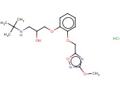 1-(TERT-BUTYLAMINO)-3-[2-[(3-METHOXY-1,2,4-OXADIAZ OL-5-YL)METHOXY]PHENOXY]-2-PROPANOL HYDROCHLORIDE