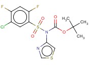 TERT-BUTYL (5-CHLORO-2,4-DIFLUOROPHENYL SULFONYL(THIAZOL-4-YL))CARBAMATE