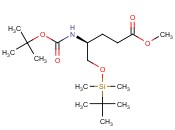 (S)-4-<span class='lighter'>叔</span><span class='lighter'>丁</span><span class='lighter'>氧</span><span class='lighter'>羰基</span><span class='lighter'>氨基</span>-5-<span class='lighter'>叔</span>丁基二甲基硅氧基戊酸甲<span class='lighter'>酯</span>