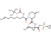 TERT-BUTYL ((S)-1-((2S,4R)-4-((TERT-BUTYLDIPHENYLSILYL)OXY)-2-(((1R,2S)-1-((CYCLOPROPYLSULFONYL)CARBAMOYL)-2-VINYLCYCLOPROPYL)CARBAMOYL)PYRROLIDIN-1-YL)-1-OXONON-8-EN-2-YL)CARBAMATE