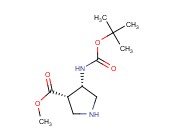 CIS-METHYL 4-N-BOC-<span class='lighter'>AMINO-PYRROLIDINE</span>-3-CARBOXYLATE