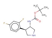 TERT-BUTYL TRANS-(4-(2,4-DIFLUOROPHENYL)PYRROLIDIN-3-YL)CARBAMATE