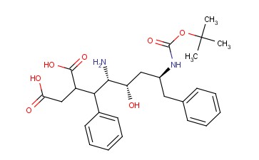 (2S,3S,5S)-2-AMINO-3-HYDROXY-5(T)-BUTYLOXYCARBONYLAMINO-1,6-DIPHENYL-HEXANE SUCCINIC ACID