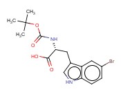 N-叔丁氧羰基-5-溴-<span class='lighter'>D-</span>色<span class='lighter'>氨酸</span>
