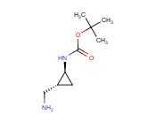 <span class='lighter'>TERT</span>-BUTYL (1S,2R)-2-(<span class='lighter'>AMINO</span>METHYL)CYCLOPROPYLCARBAMATE