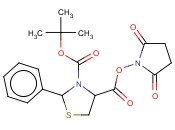 <span class='lighter'>N-OXYSUCCINIMIDO-N</span>'-<span class='lighter'>TERT-BUTYLOXYCARBONYL-2-PHENYLTHIAZOLIDINE-4-CARBOXYLATE</span>