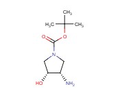 1-PYRROLIDINECARBOXYLIC ACID, 3-AMINO-4-HYDROXY-, 1,1-DIMETHYLETHYL ESTER, (3R,4S)-REL-